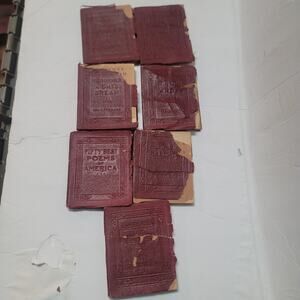 Little Luxart Books collection of LOT of 7 POOR condition